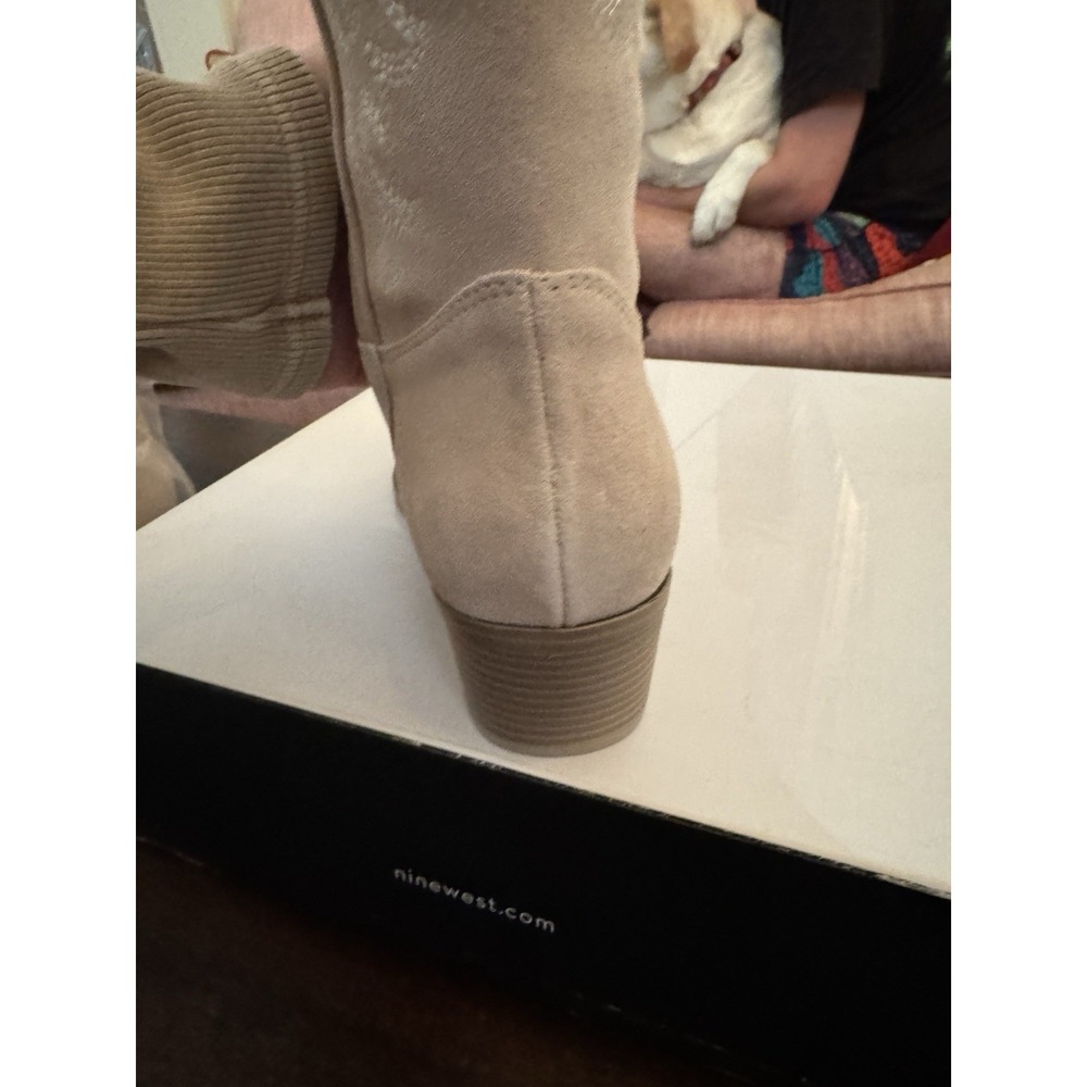 Nine West Women's Yodown Suede Western Boot Size 9.5 Cowgirl Cowboy Festival - Picture 9 of 11